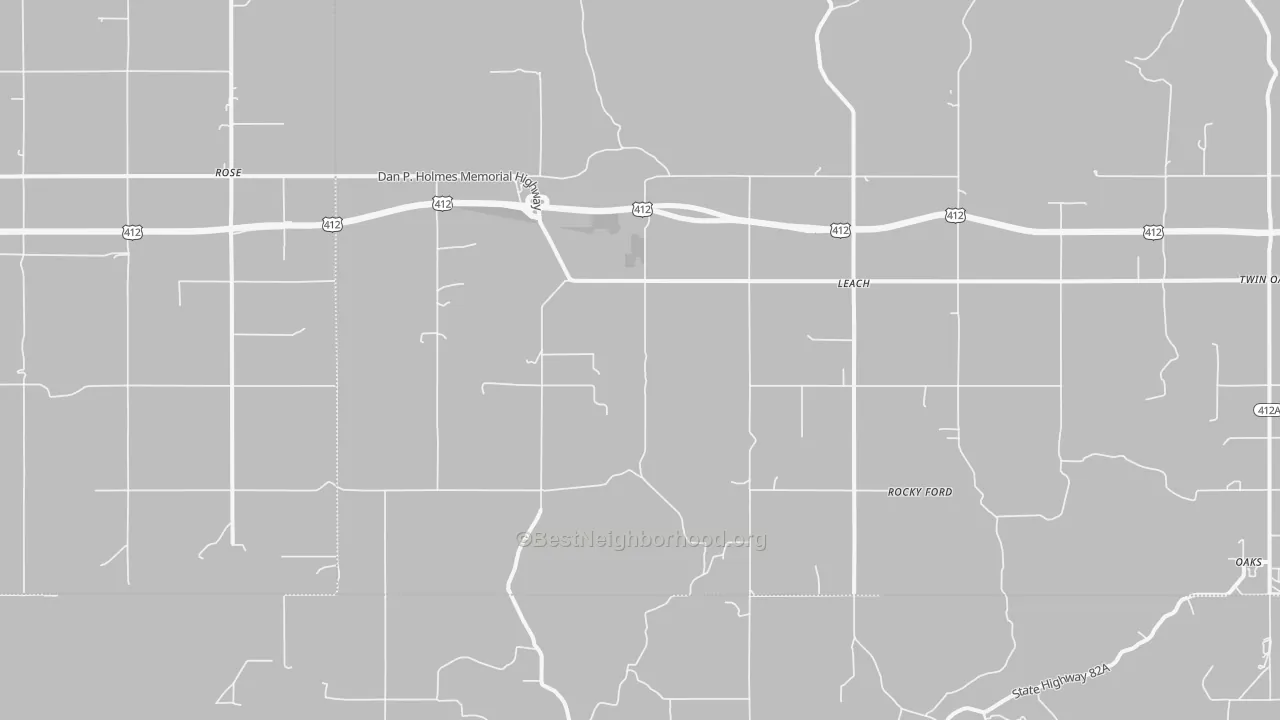 Transit Grade map of 74364, OK