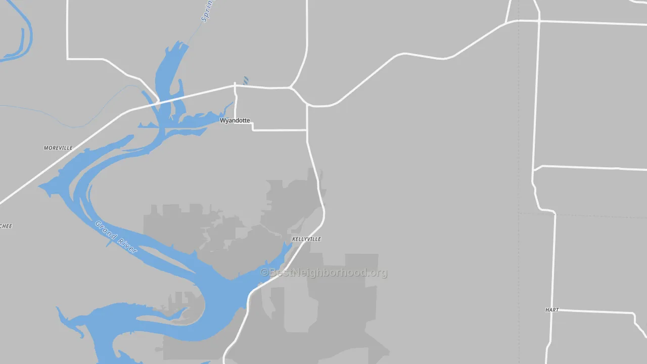 Transit Grade map of 74370, OK