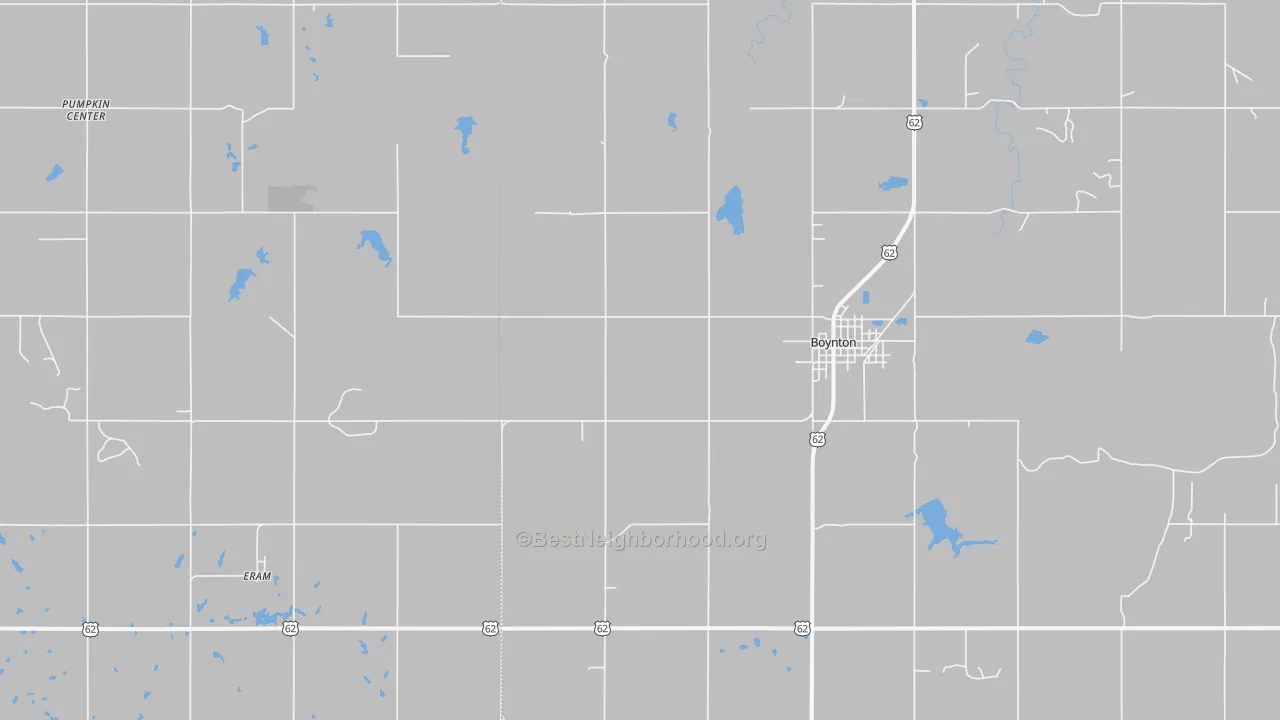 Transit Grade map of 74422, OK