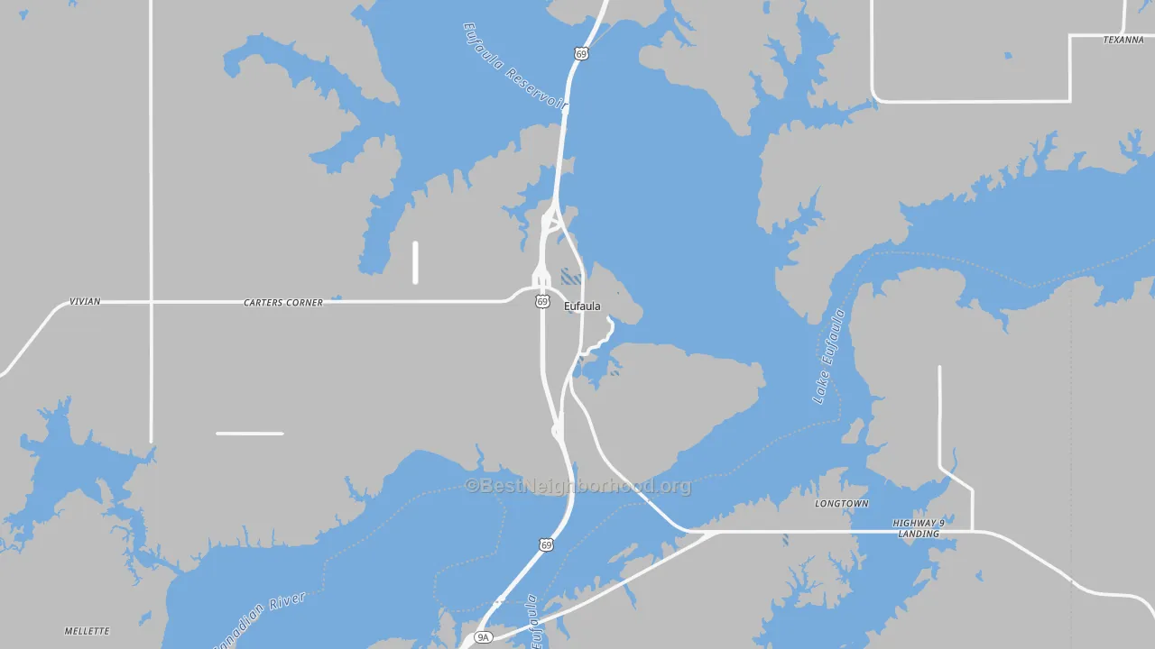 Transit Grade map of 74432, OK
