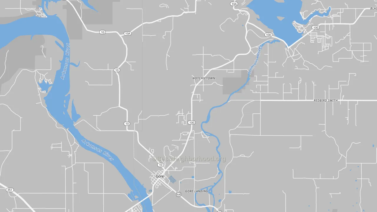 Transit Grade map of 74435, OK