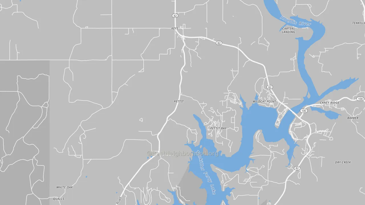 Transit Grade map of 74451, OK