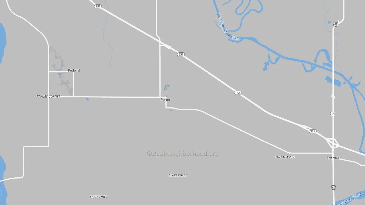 Transit Grade map of 74454, OK
