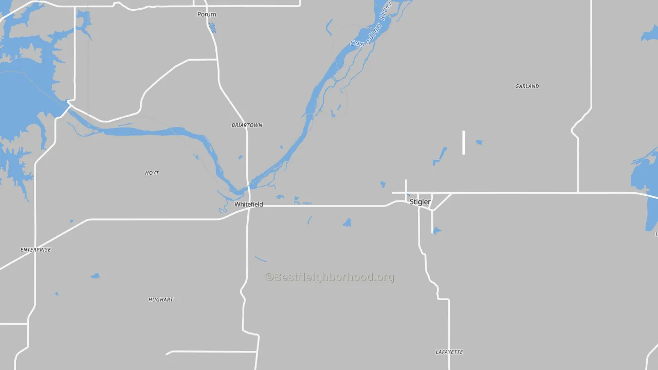 Transit Grade map of 74462, OK