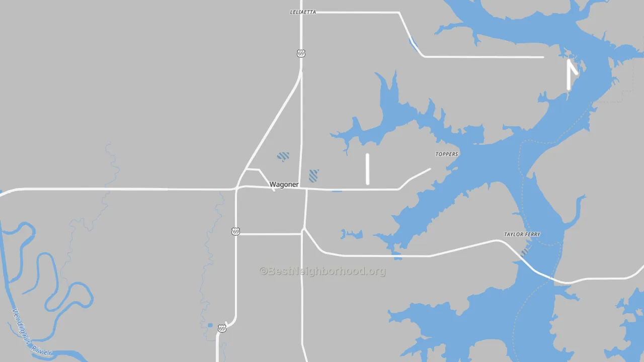 Transit Grade map of 74467, OK