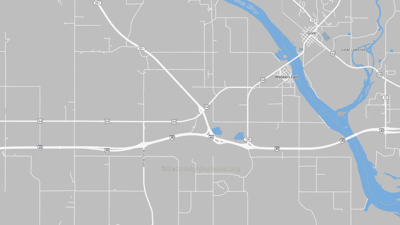 Transit Grade map of 74470, OK