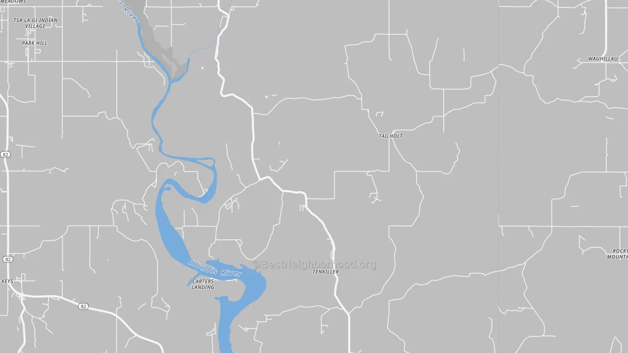 Transit Grade map of 74471, OK