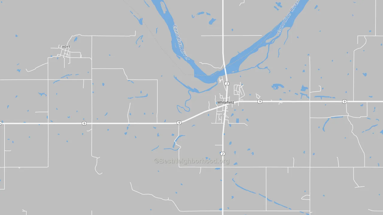 Transit Grade map of 74472, OK