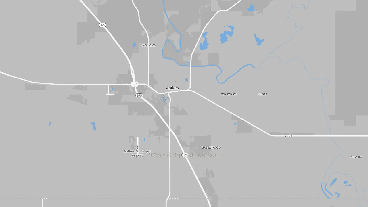 Transit Grade map of 74523, OK
