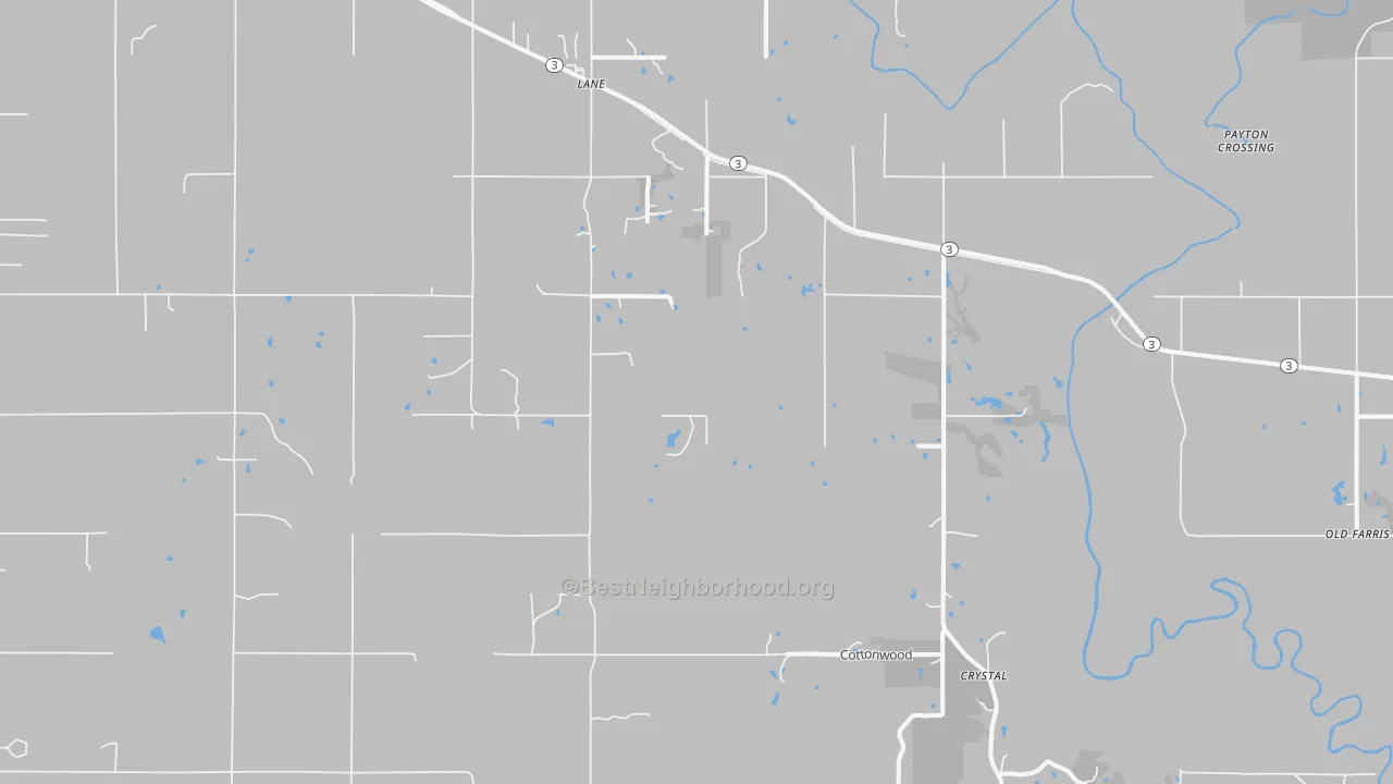 Transit Grade map of 74555, OK
