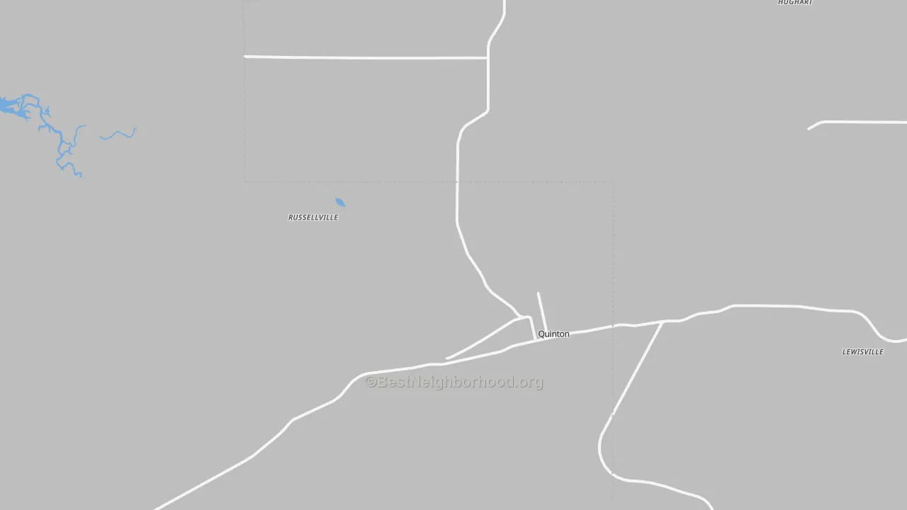 Transit Grade map of 74561, OK