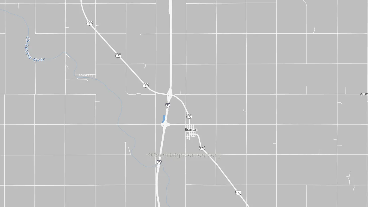 Transit Grade map of 74632, OK