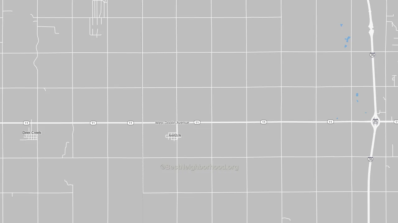 Transit Grade map of 74646, OK