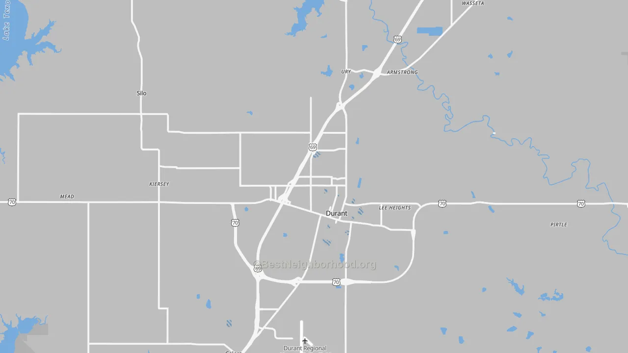 Transit Grade map of 74701, OK