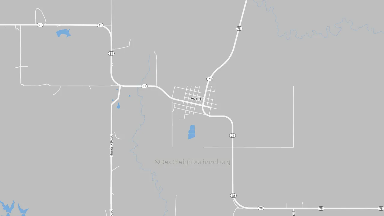 Transit Grade map of 74720, OK
