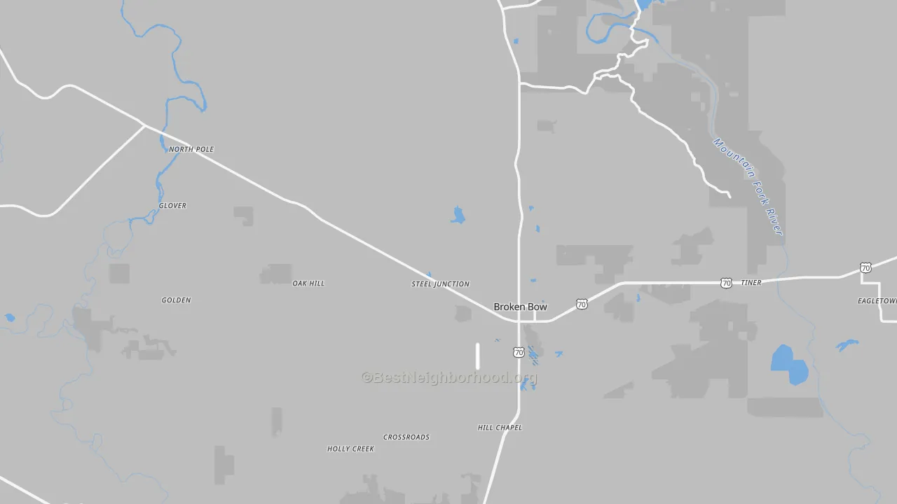 Transit Grade map of 74728, OK