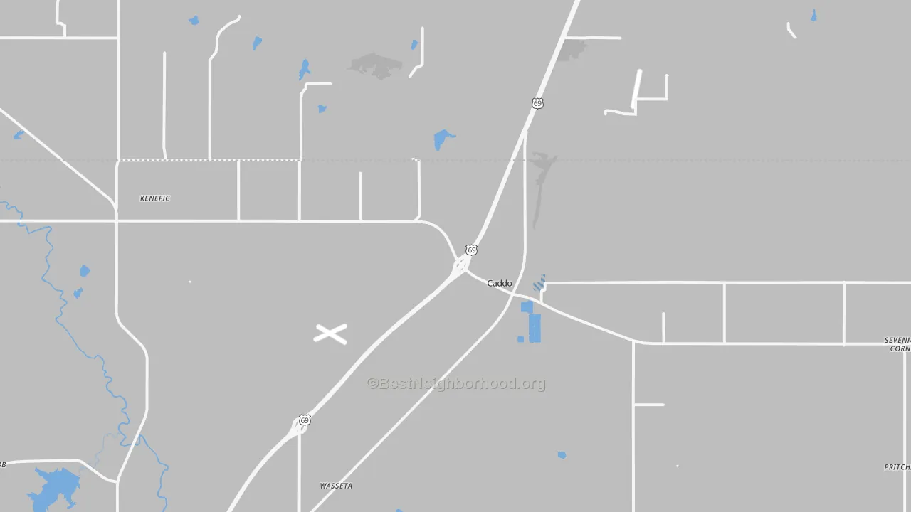 Transit Grade map of 74729, OK