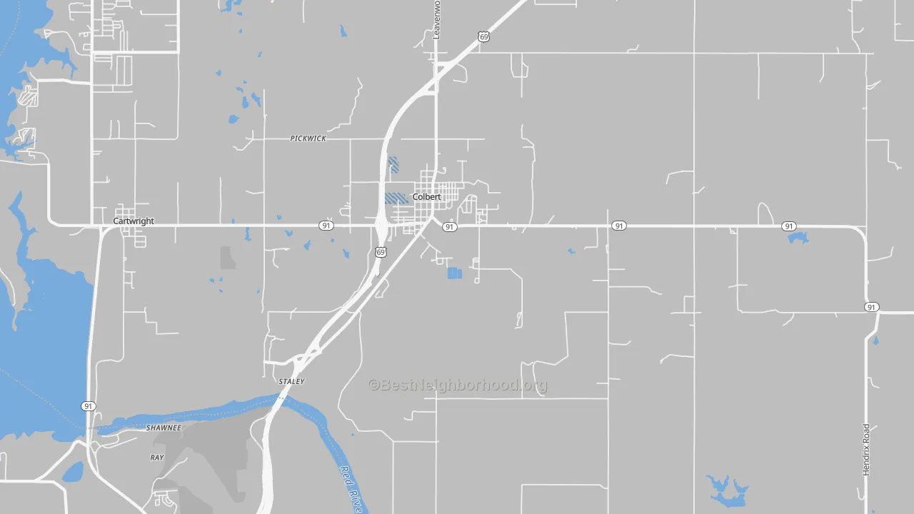 Transit Grade map of 74733, OK