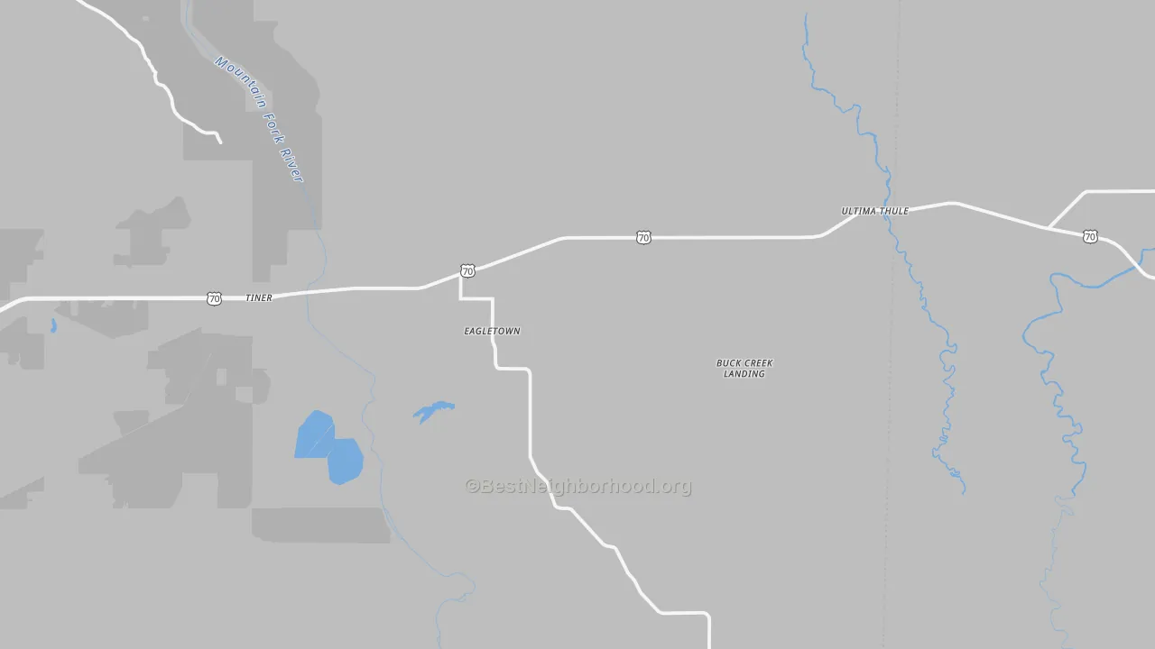 Transit Grade map of 74734, OK