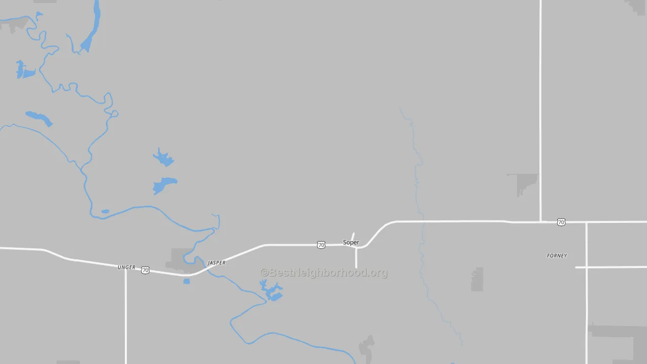 Transit Grade map of 74759, OK