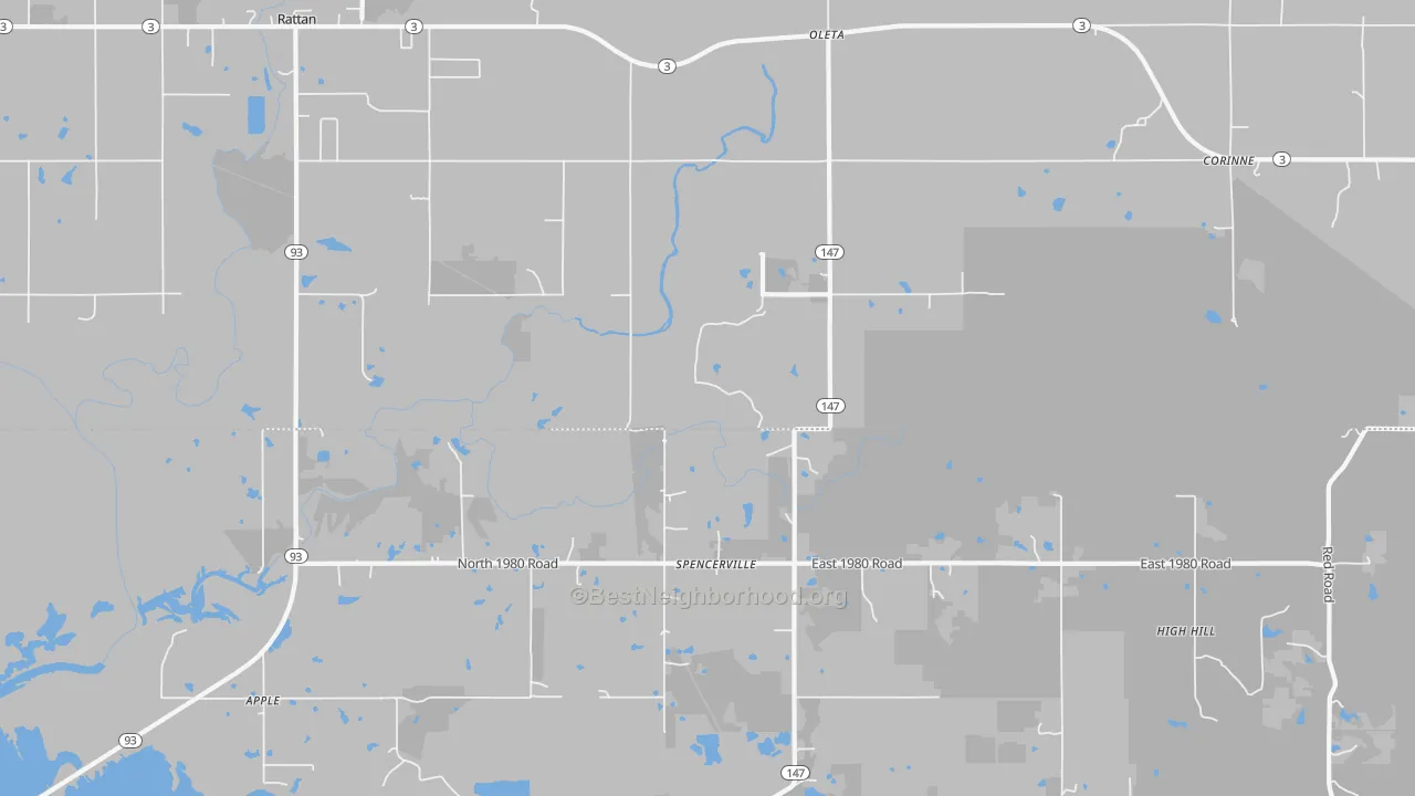 Transit Grade map of 74760, OK