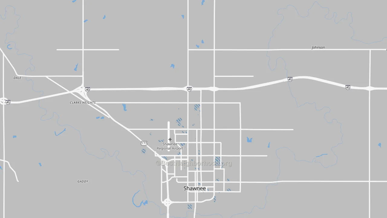 Transit Grade map of 74804, OK