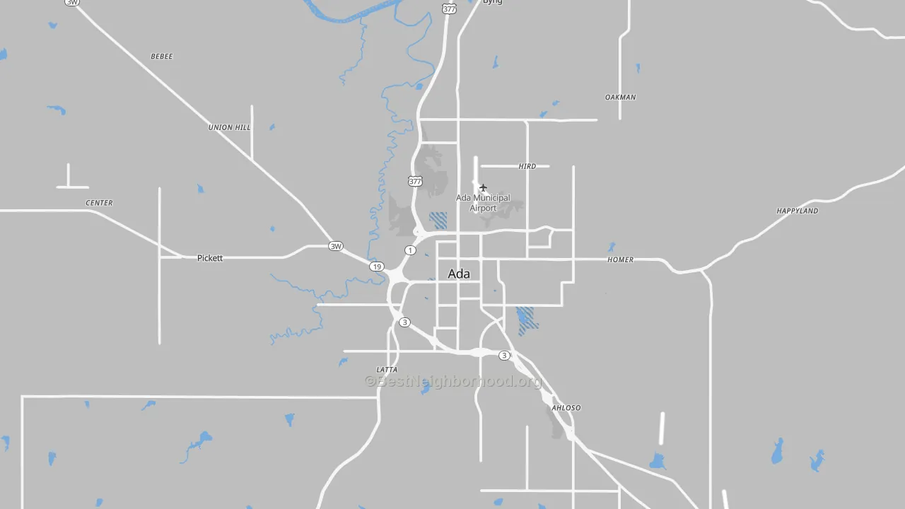 Transit Grade map of 74820, OK