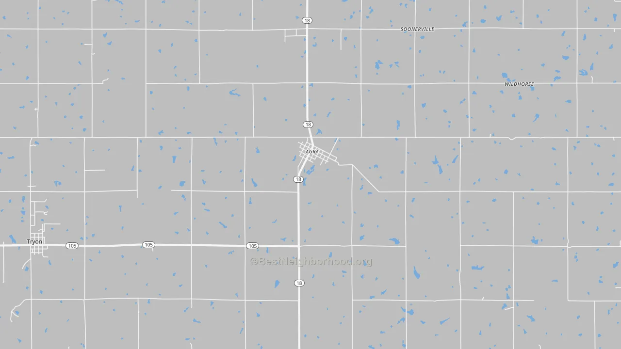 Transit Grade map of 74824, OK