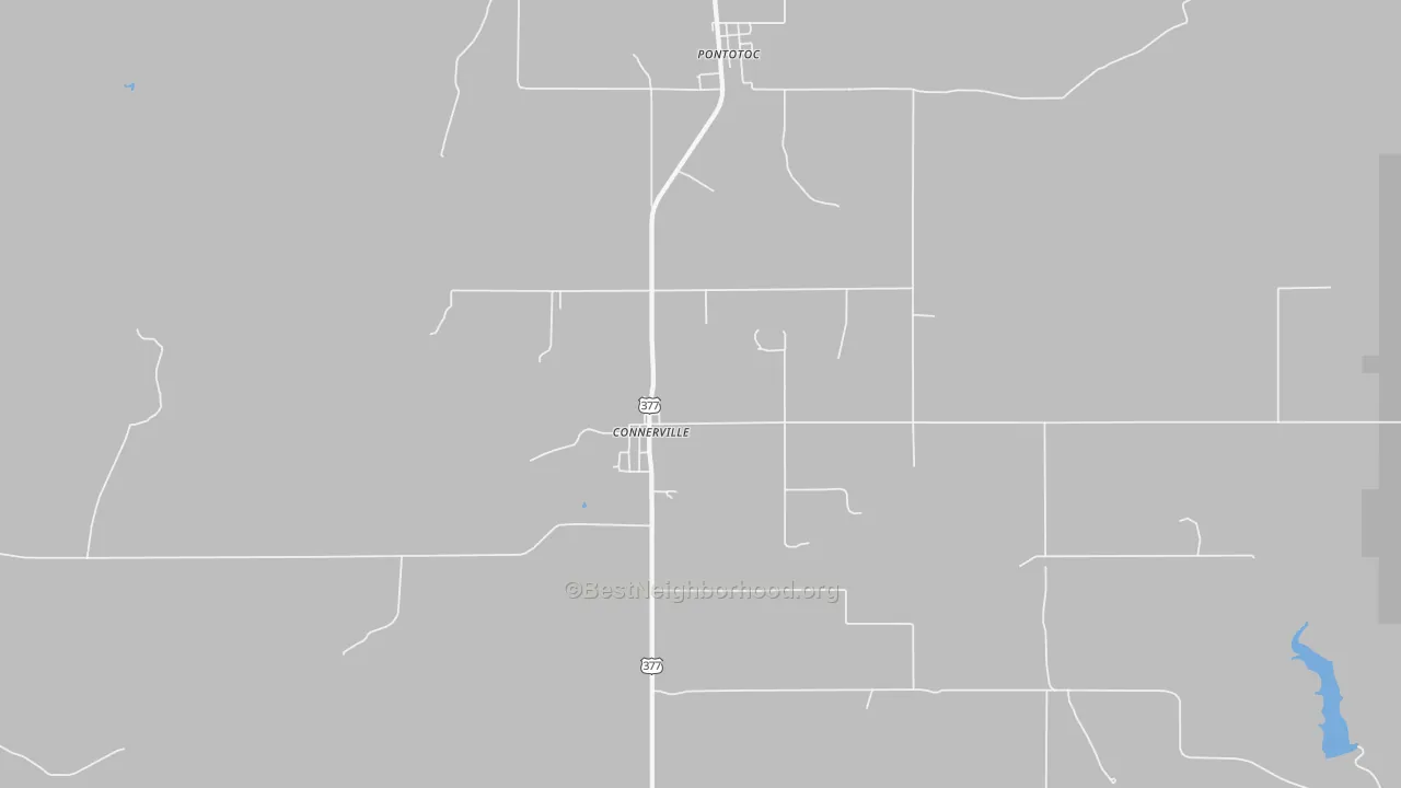 Transit Grade map of 74836, OK