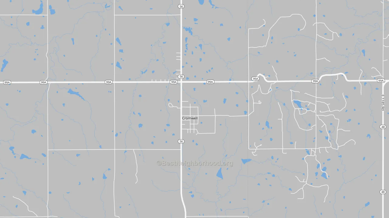 Transit Grade map of 74837, OK