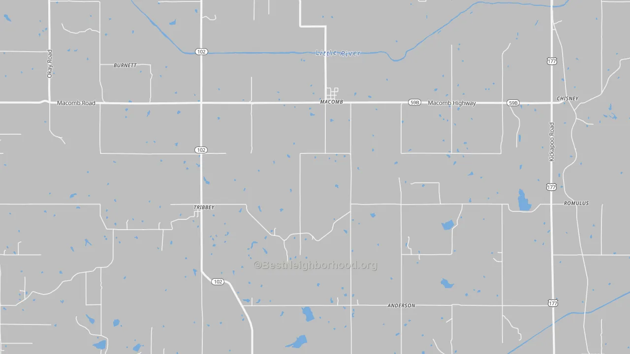 Transit Grade map of 74852, OK