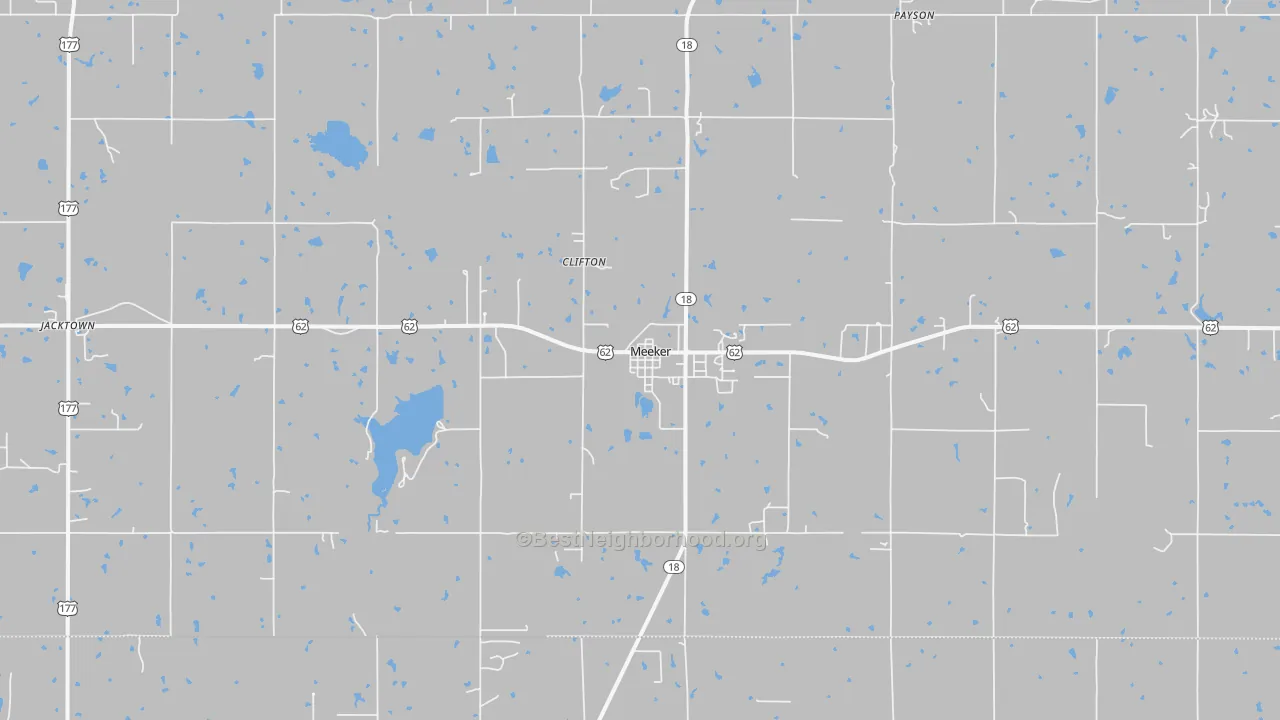 Transit Grade map of 74855, OK