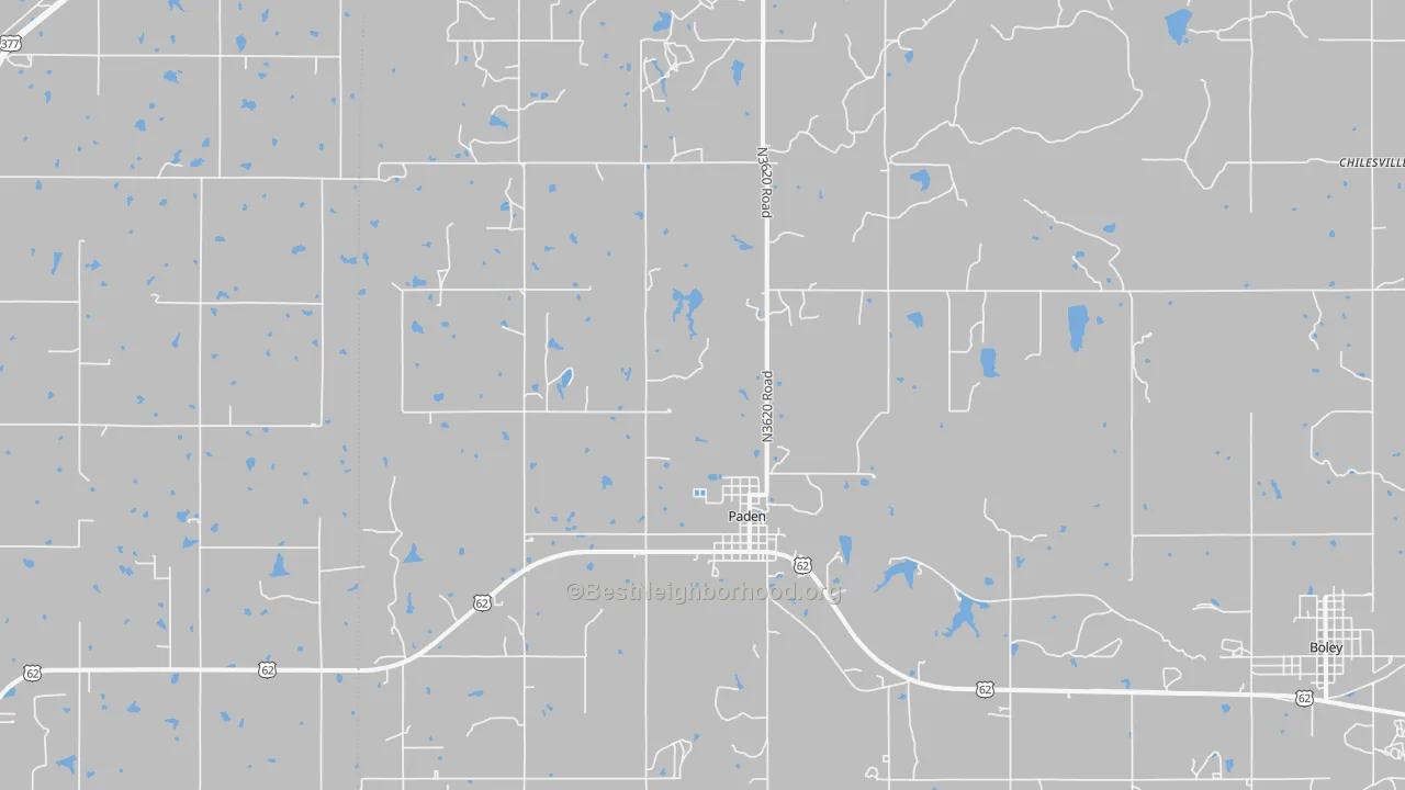 Transit Grade map of 74860, OK