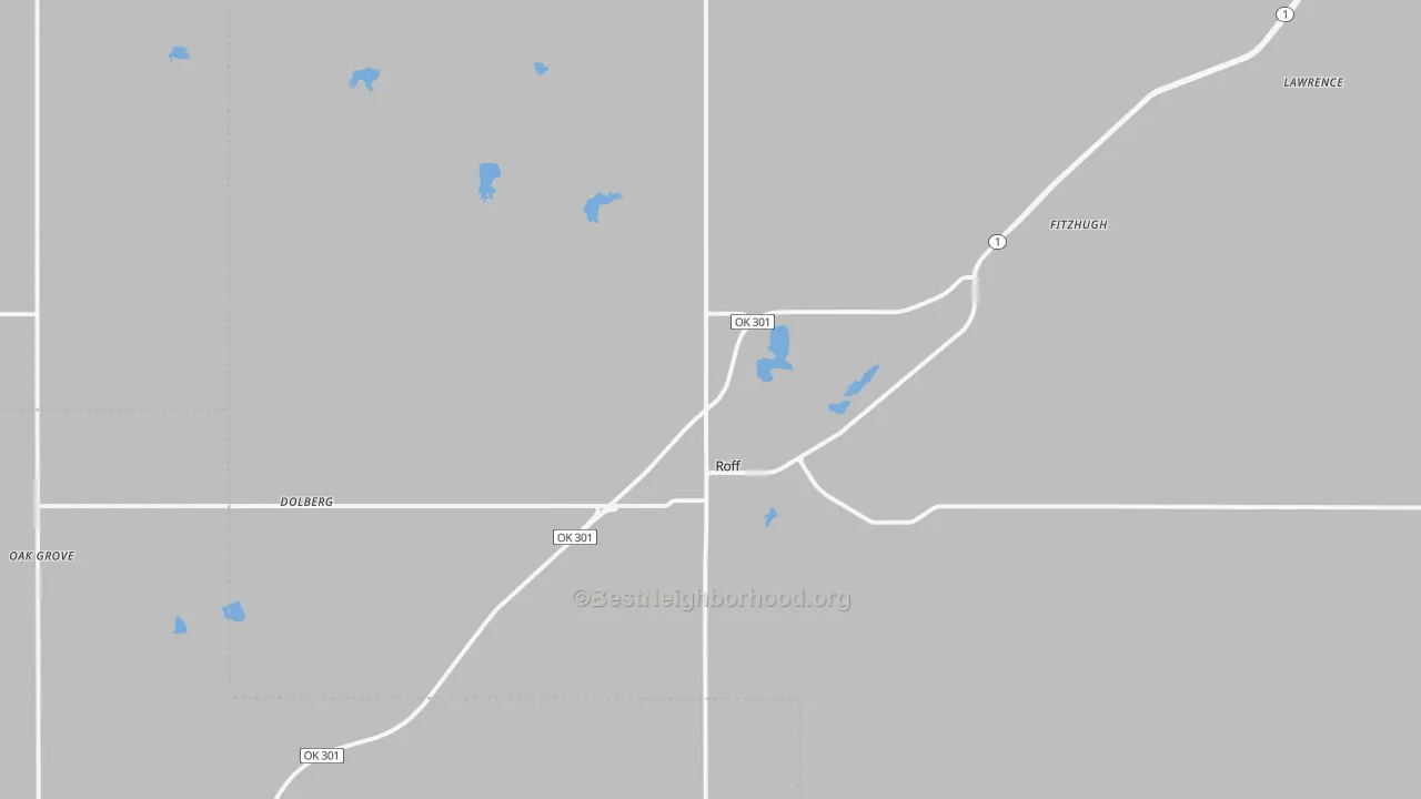Transit Grade map of 74865, OK