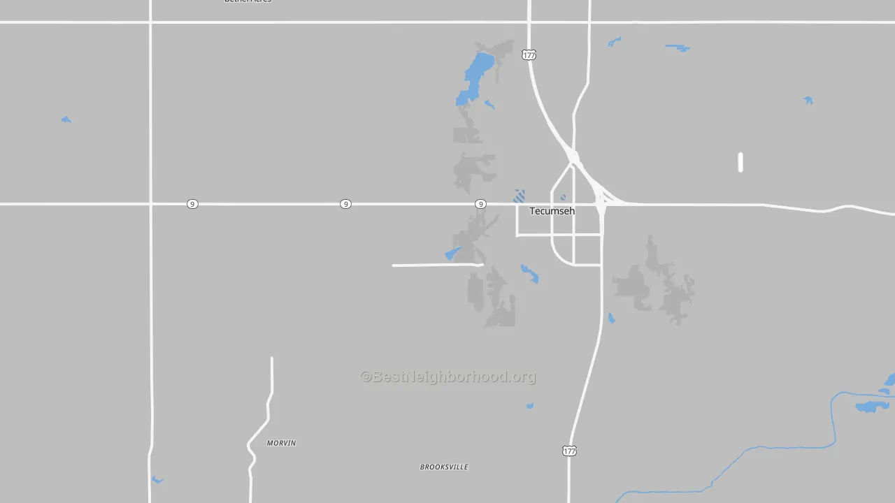 Transit Grade map of 74873, OK