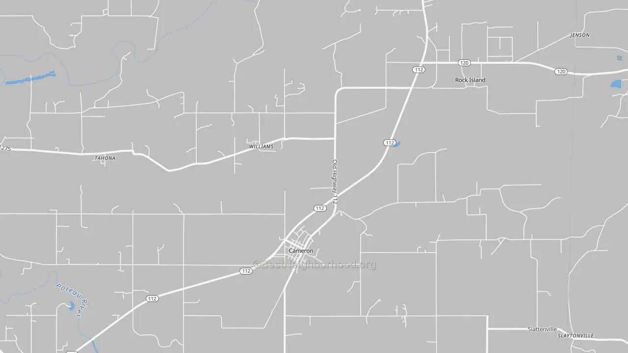 Transit Grade map of 74932, OK