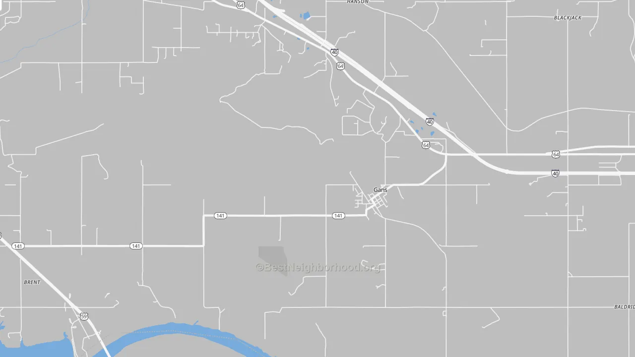 Transit Grade map of 74936, OK