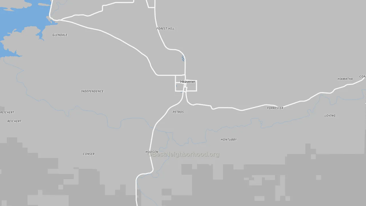 Transit Grade map of 74937, OK