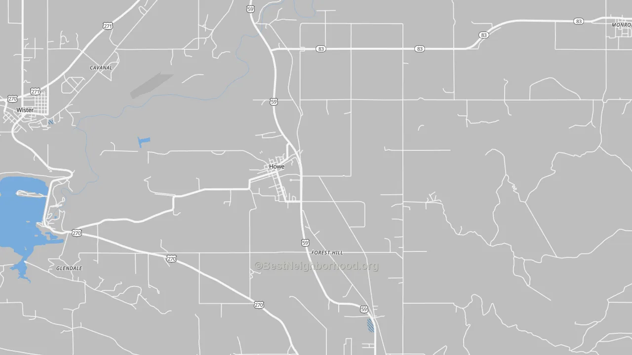 Transit Grade map of 74940, OK