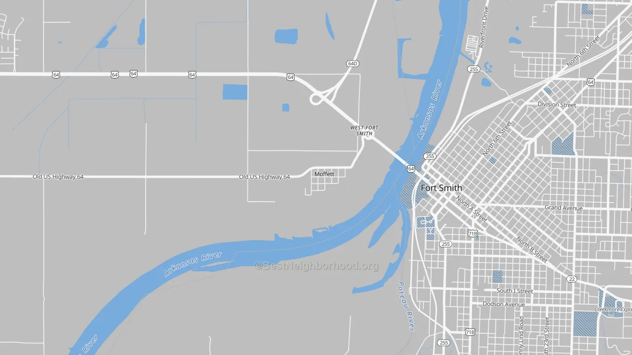 Transit Grade map of 74946, OK