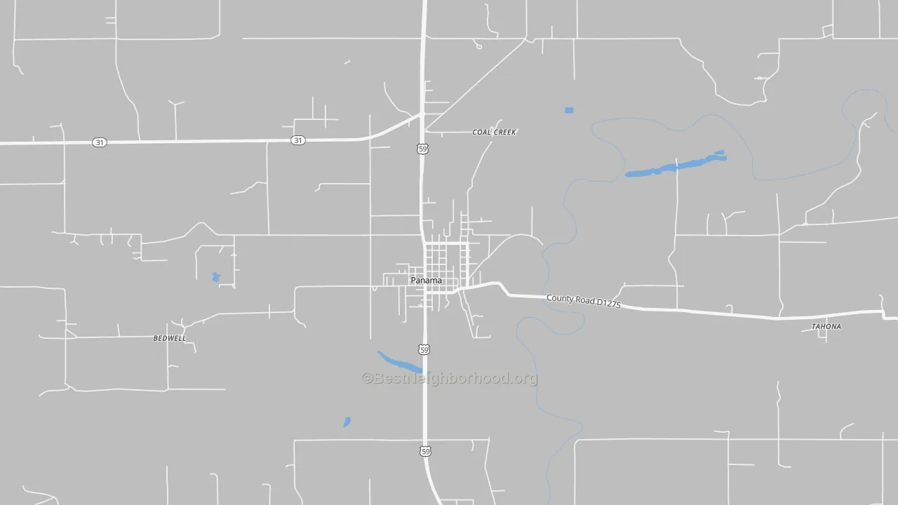 Transit Grade map of 74951, OK