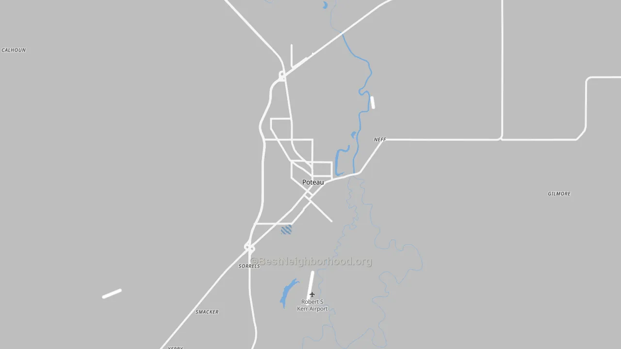 Transit Grade map of 74953, OK