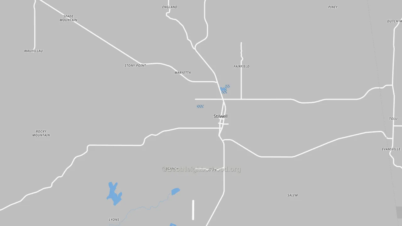 Transit Grade map of 74960, OK
