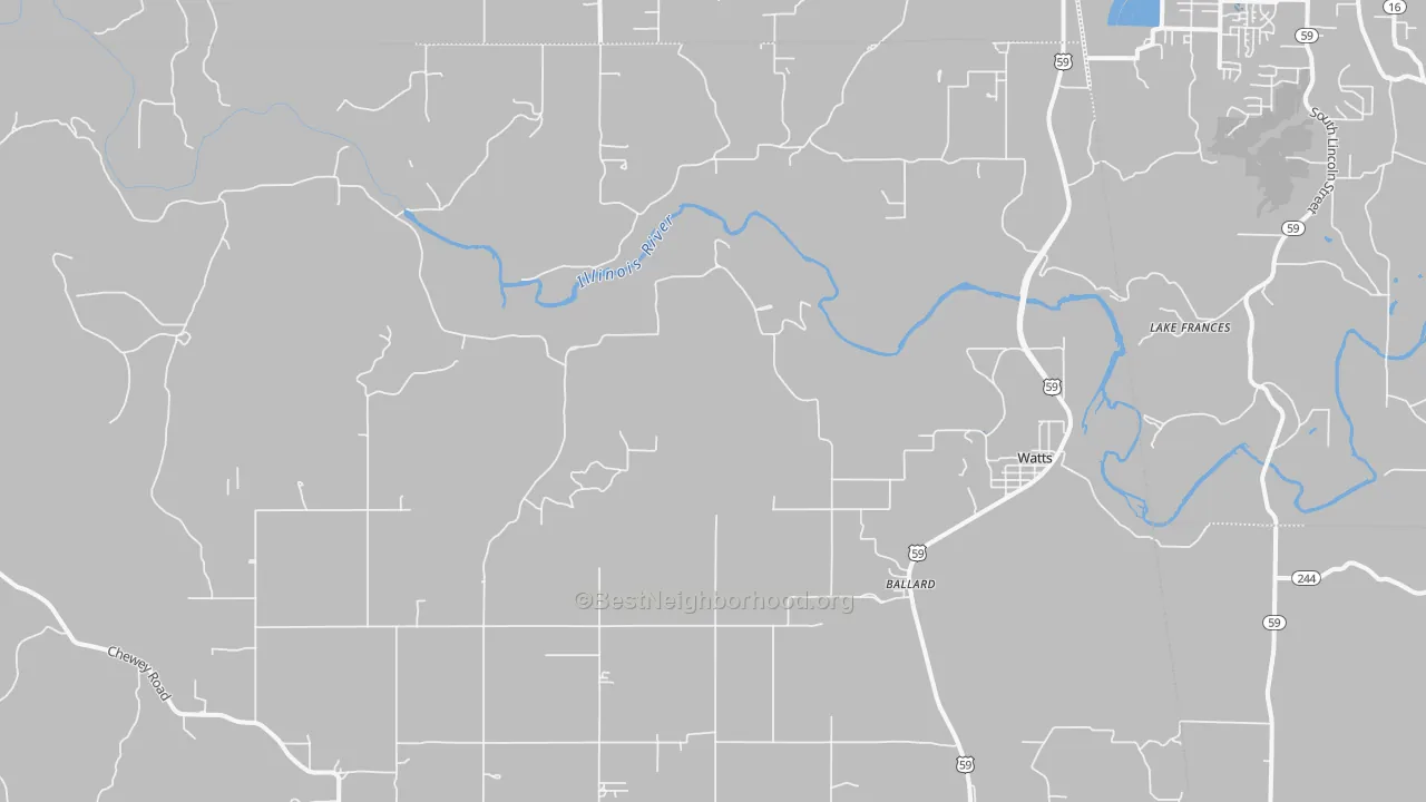 Transit Grade map of 74964, OK