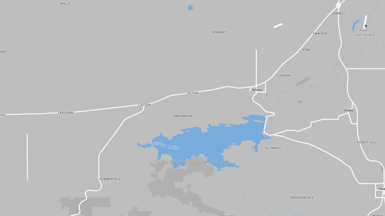 Transit Grade map of 74966, OK