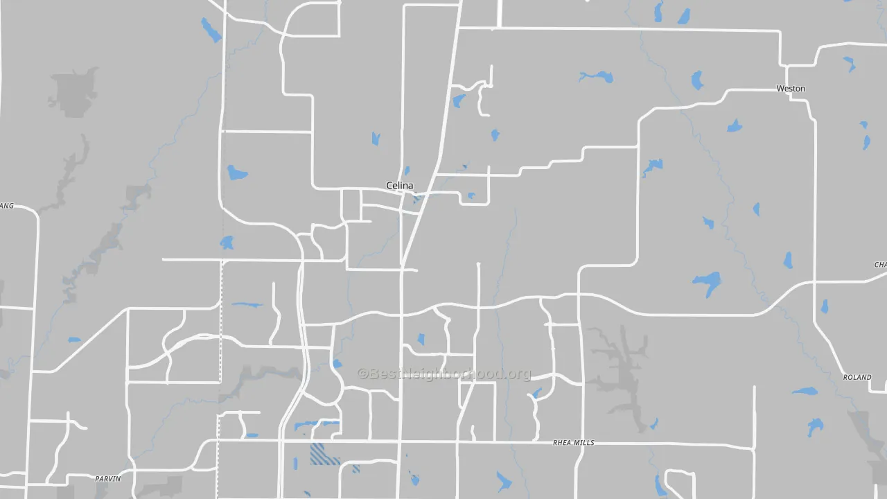 Transit Grade map of 75009, TX