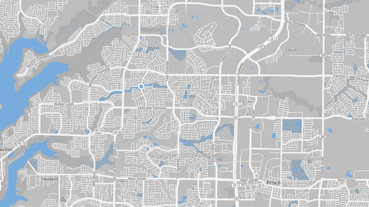 Transit Grade map of 75033, TX