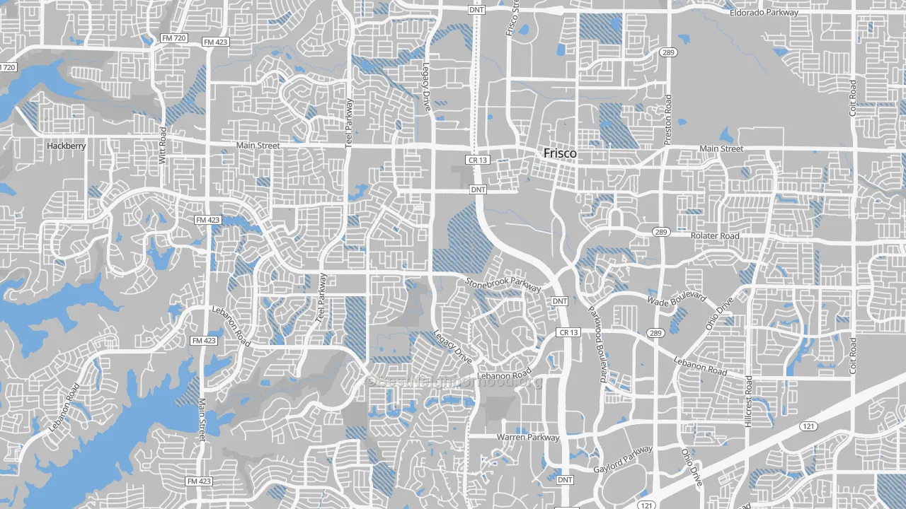 Transit Grade map of 75034, TX