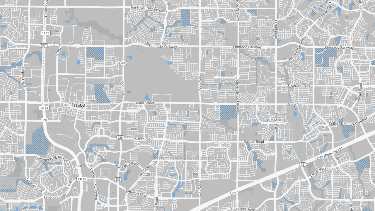 Transit Grade map of 75035, TX