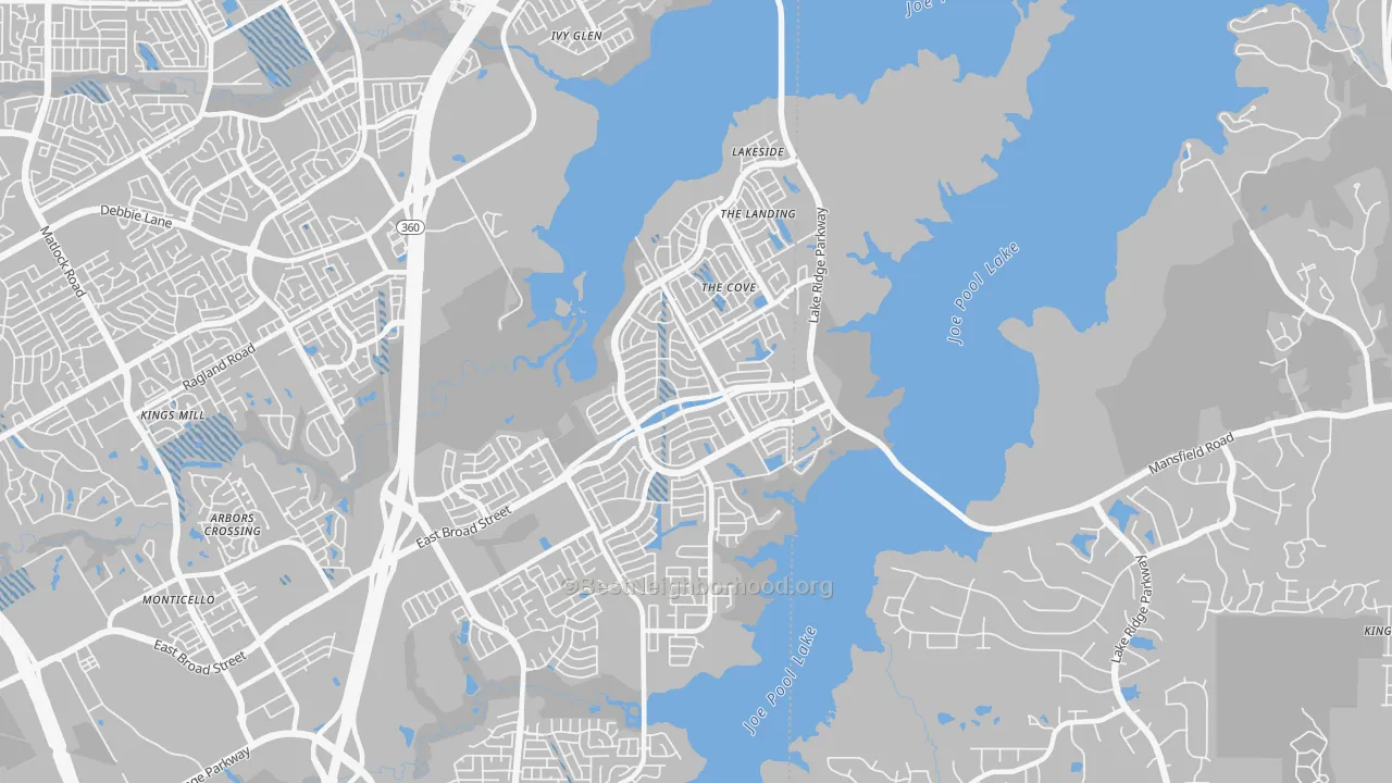 Transit Grade map of 75054, TX